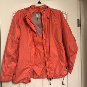 Bright melon White Sierra Rain Jacket size M
